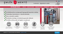 Desktop Screenshot of emlekmento.com