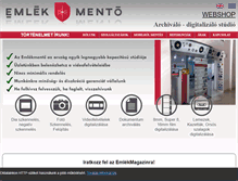 Tablet Screenshot of emlekmento.com
